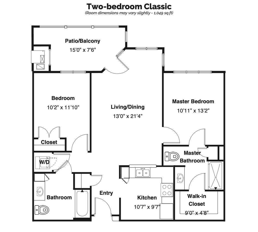 2 bedroom classic