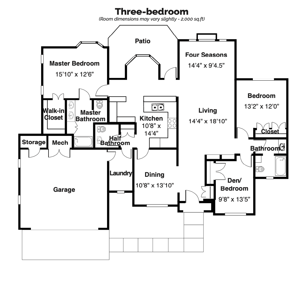 3 bedroom