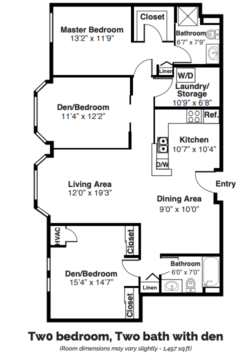 MV two bedroom two bath