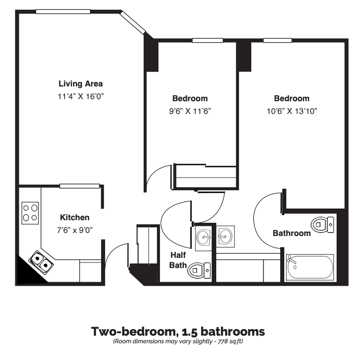 AV two bedroom senior living
