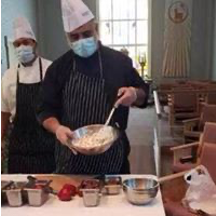 Chef makes personal visits to resident 