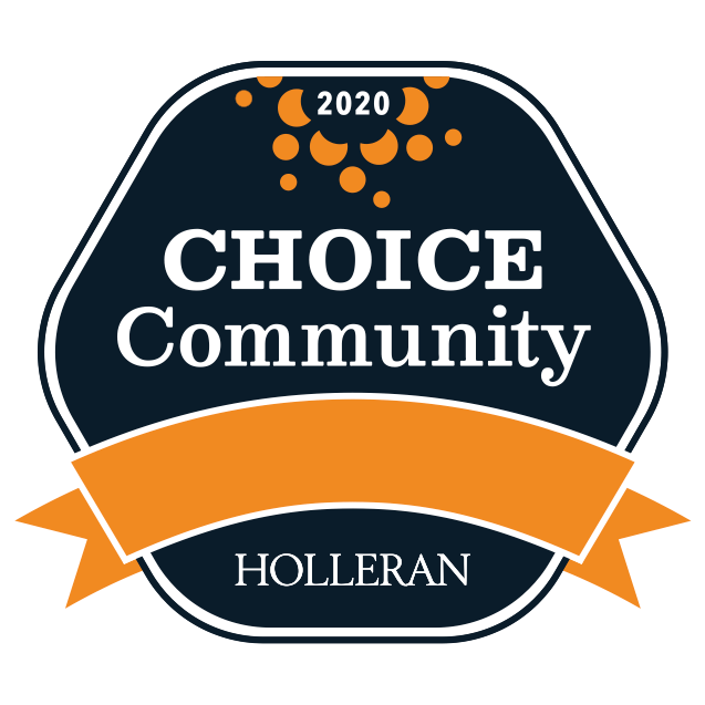 Holleran Community Choice Award Logo