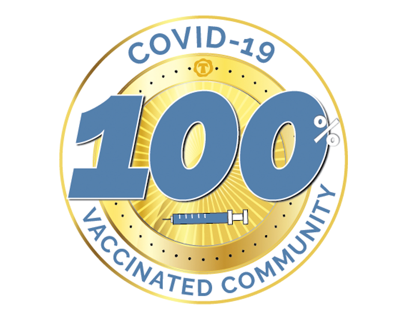 Announcing 100% Vaccinated Communities