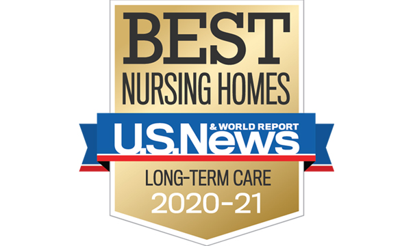 Best Nursing Homes 2020-21 award badge